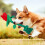 Rose Flower Dog Toy for Small Breeds Chew and Interactive 4