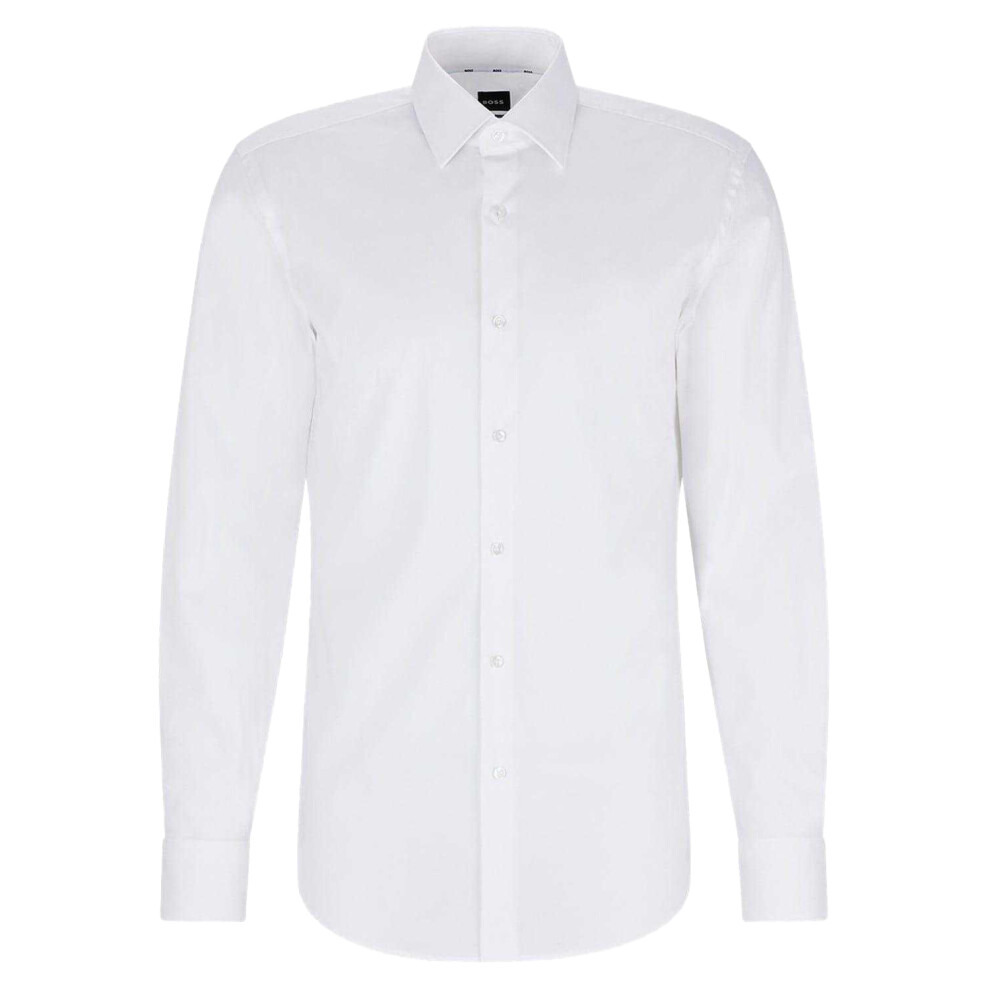 Hugo Boss (15.5 In, White) Mens Kent Formal Shirt