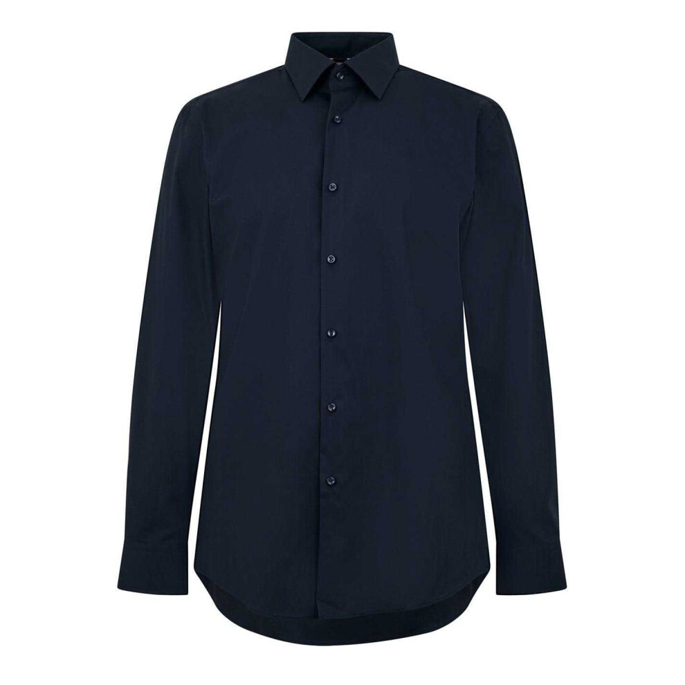 Hugo Boss (16In, Dark Blue) Mens Kent Formal Shirt