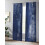 Navy Blue Abstract Graffiti Sheer Curtains 52x96 Rod Pocket 4