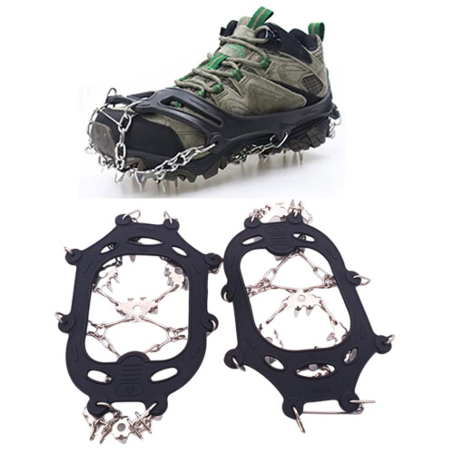 Παγωτά Crampons με 24 καρφιά για πρόσφυση στο χιόνι και τον πάγο 1