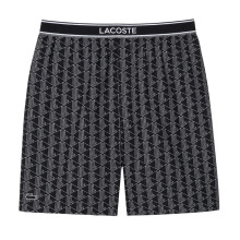 (XL, Black) Lacoste Mens Crocodile Print Lounge Pyjama Shorts