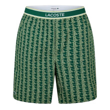 (XL, Green) Lacoste Mens Crocodile Print Lounge Pyjama Shorts