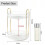 Make-up-Organizer, durchsichtig, 360 drehbar, 2-stufig 5