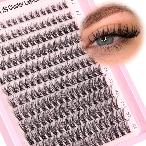 Wispy Lash Clusters D-Curl192pcs9-16mm 1