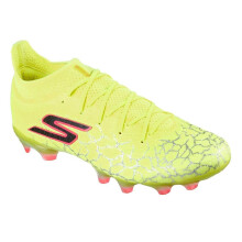 (10 UK, Yellow/Black) Skechers Mens Elite Cracked Ice Firm Ground Football Boots