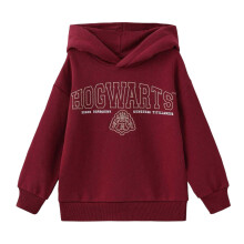 (4-5 Years, Burgundy) Harry Potter Boys Hogwarts Fleece Lined Hoodie