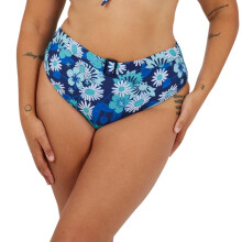 (22 UK, Blue) Brave Soul Womens/Ladies All-Over Print High Waist Bikini Bottoms