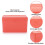 Indexkaartendoos van plastic, 3x5 inch, wit. 4