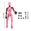 Titan13 Action Figure Rosso Robot Multiarticolato Stampato in 3D 2