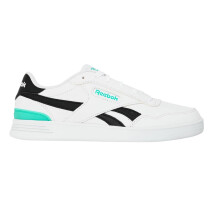 (5 UK, White/Black/Teal) Reebok Mens Court Advance Logo Flat Trainers