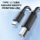 Câble d'imprimante USB-C vers USB-B, 1,5 m 7