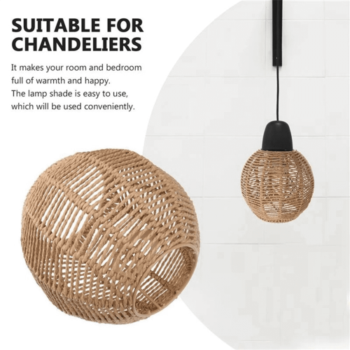 Handgeweven rotan lampenkap 3X 1
