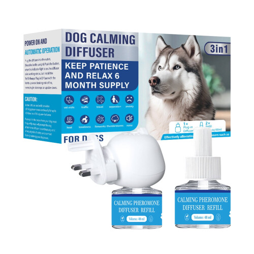 Diffuseur apaisant pour animaux de compagnie avec phéromones - Ensemble de 3 pièces 1