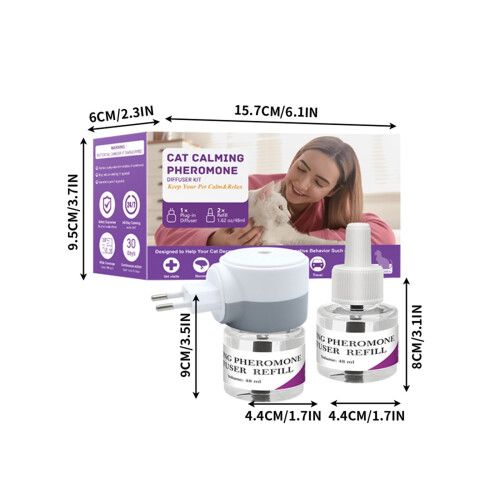 Diffuseur apaisant pour animaux de compagnie avec phéromones - Ensemble de 3 pièces 2