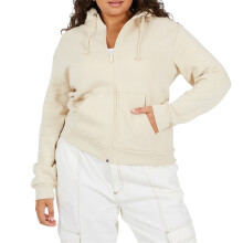 (18 UK, Stone) Brave Soul Womens/Ladies Plus Full Zip Hoodie