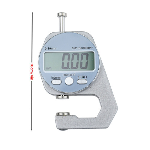 Digital Thickness Gauge0-10mm High Accuracy Silver 2
