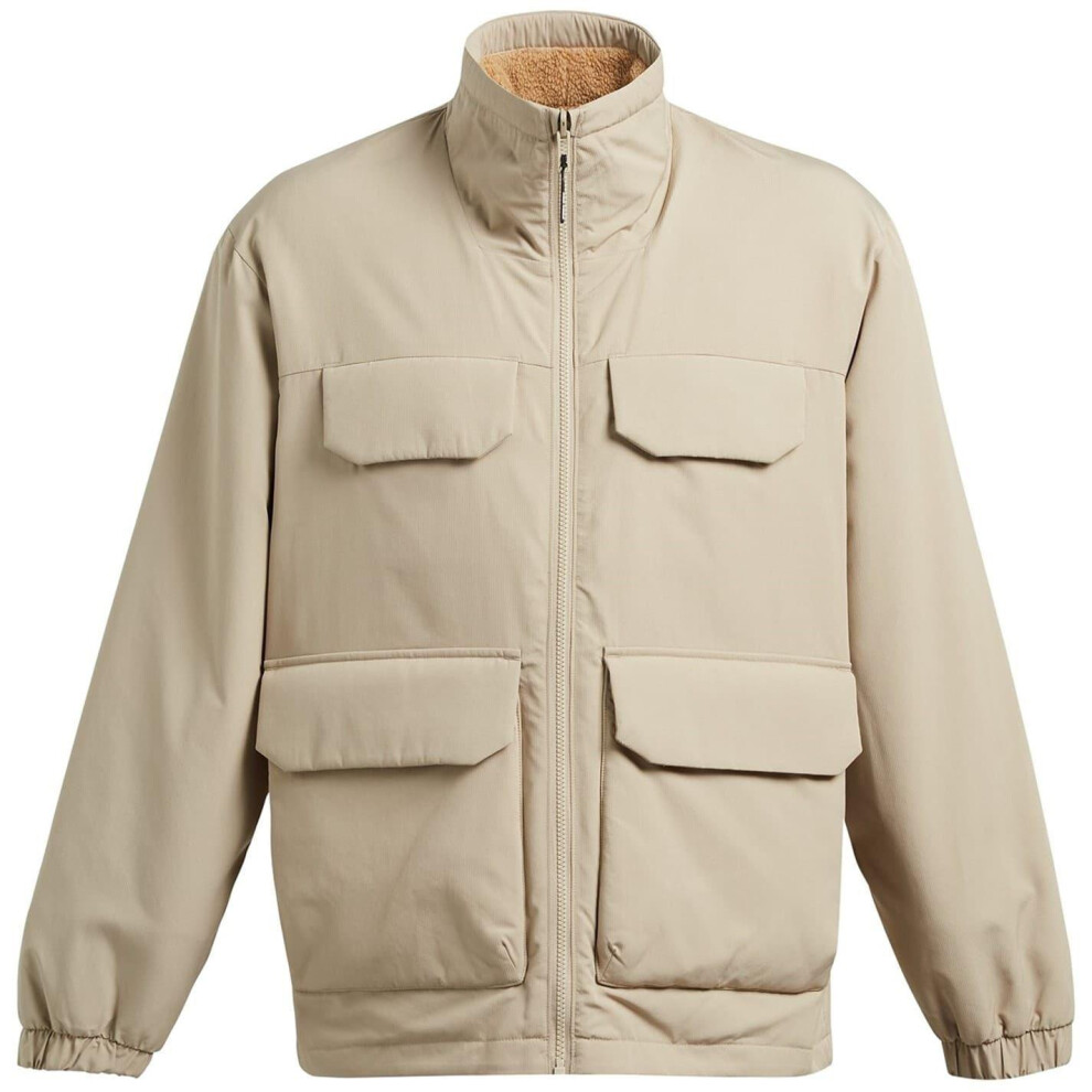 Under Armour (M, Brown) Mens Chest Pocket Relaxed Fit Soft Shell Jacket