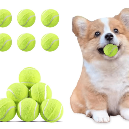 Mini tennispallot lemmikeille 2 tuumaa 6 pakkausta 1