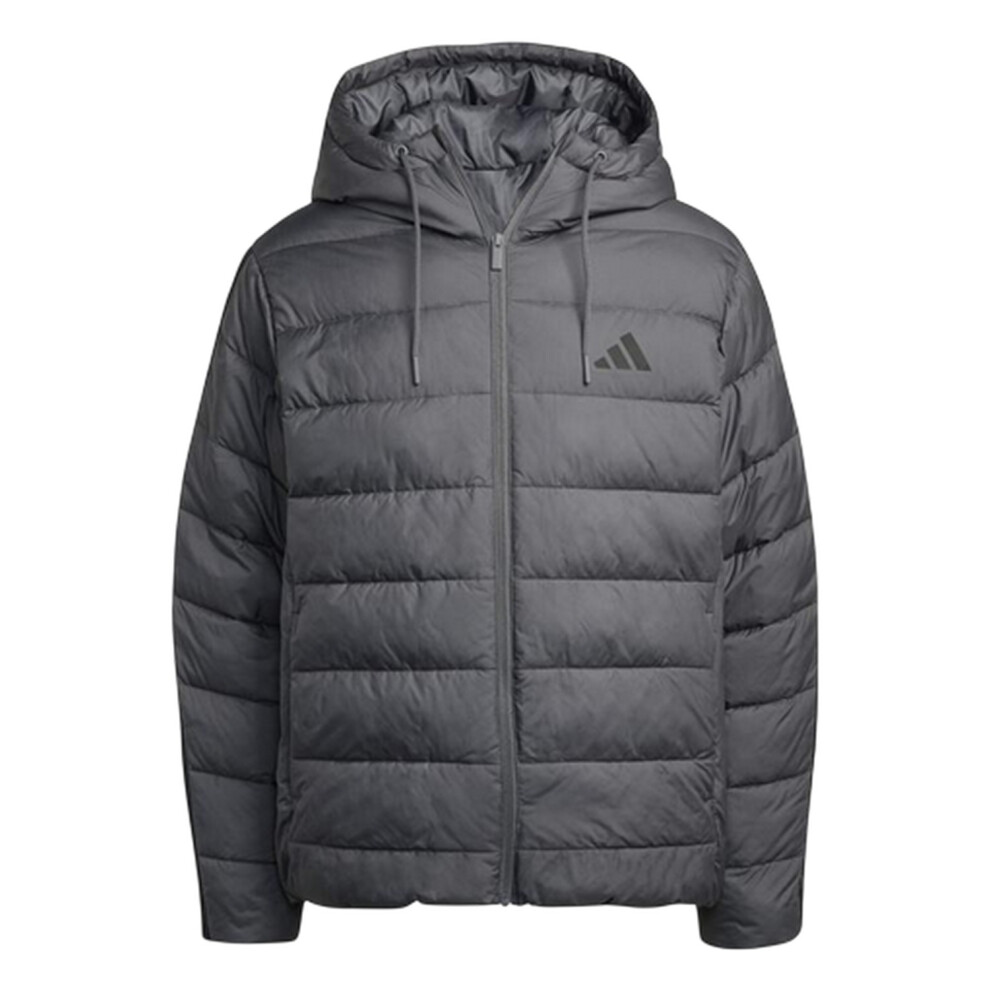 Adidas (S, Grey/Black) Mens Climawarm Hooded Jacket