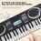 Electronic Piano Keyboard Note Stickers 37-Key Mini for 8