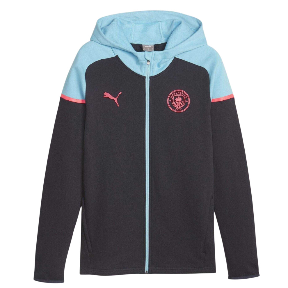 Puma (Xl, Dark Navy) Mens Casuals Manchester City Fc Relaxed Fit Hoodie