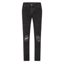 (30L, Charcoal) Brave Soul Mens Washed Ripped Skinny Jeans
