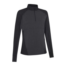 (12 UK, Ebony Black) Callaway Womens/Ladies Heather Quarter Zip Midlayer