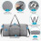 Weekender Duffelbag Sammenleggbar 40L Grå 7
