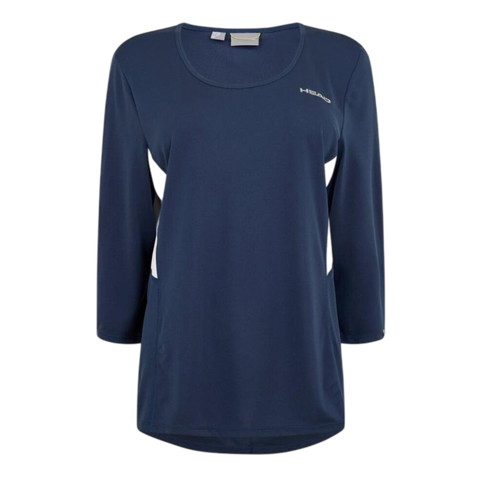 Head (8 Uk, Blue) Womens/Ladies Club Scoop Neck 3/4 Sleeve T-Shirt