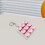 Μπρελόκ fidget clicker 9 κλειδιών ροζ 7