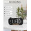 Rádio-relógio digital com Bluetooth 5.0, FM e luz noturna. 2