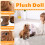 Cheval en peluche interactif avec sons et mouvements, marron 5