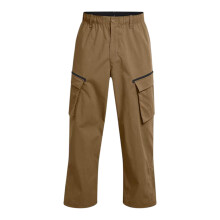(M R, Brown) Under Armour Mens Utility Loose Fit Cargo Jogging Bottoms