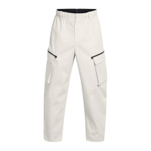 (XL R, White) Under Armour Mens Utility Loose Fit Cargo Jogging Bottoms
