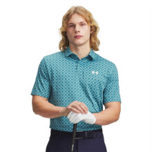 (XL, Blue/White) Under Armour Mens Matchplay Crab Polo Shirt