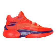 (7 UK, Orange) Skechers Mens Resagrip Speckle Basketball Trainers