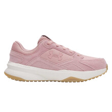 (7 UK, Pink) Under Armour Womens/Ladies Suede Flat Trainers