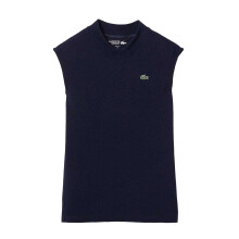 (12 UK, Navy) Lacoste Womens/Ladies Organic Cotton Sleeveless Polo Shirt