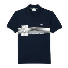 (M, Blue) Lacoste Mens French Made Organic Cotton Classic Polo Shirt
