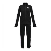(13 Years, Black) Under Armour Girls Knitted Tracksuit