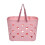 Strandtas, draagbare opbergmand, roze 2