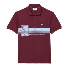 (M, Red) Lacoste Mens French Made Organic Cotton Classic Polo Shirt