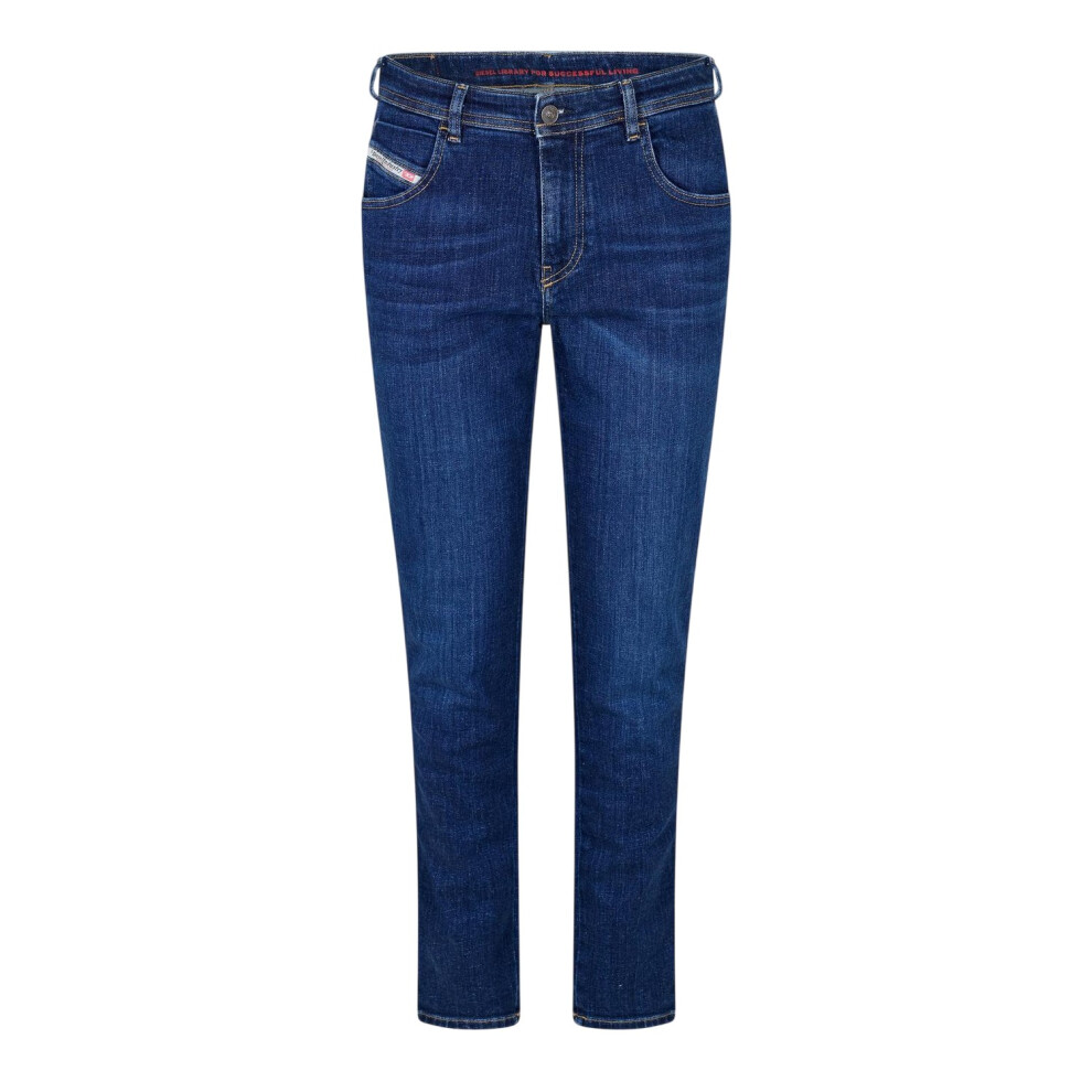 Diesel (27S, Blue Denim) Womens/Ladies 1984 Slandy High Rise Skinny Jeans