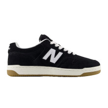 (7 UK, Black/White) New Balance Mens BB480IGB Leather Trainers