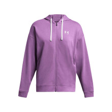 (4 UK - 6 UK, Purple) Under Armour Womens/Ladies Rival Terry Oversized Full Zip Hoodie