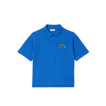 (12 Years, Blue) Lacoste Childrens/Kids Logo Relaxed Fit Short-Sleeved Polo Shirt