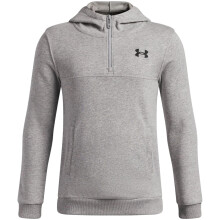 (7-8 Years, Grey/Black) Under Armour Childrens/Kids Rival Fleece Quarter Zip Hoodie