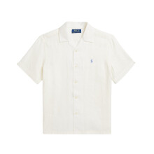 Ralph Lauren Childrens/Kids Plain Linen Short-Sleeved Shirt