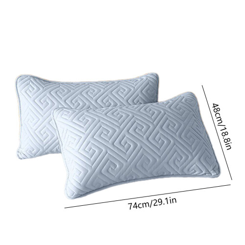 Decorative Quilted Pillowcase Set of 2 Polyester 2